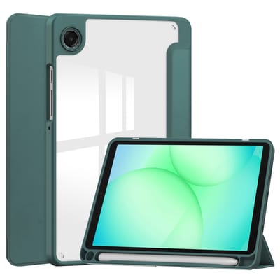 imoshion Tablet Hoes - Geschikt voor Samsung Galaxy Tab A9 Plus / Galaxy Tab A11 Plus - Trifold Hardcase Bookcase - Groen