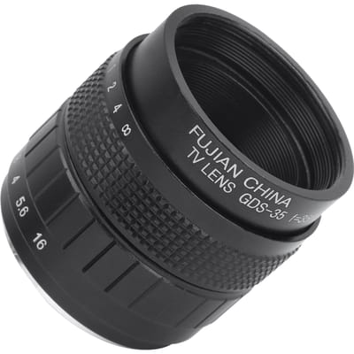 35mm F1.7 C Mount Televisie TV Film Vaste Focus Mirrorless Camera Lens Accessoire zilver zwart