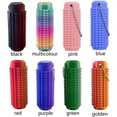 Pijn Stimulatie Fidget Speelgoed Verminder Stress Roller voor Volwassenen Stekelig Fidget Sleutelhanger voor Angst Sensorisch Speelgoed Nieuwigheid Cadeaus voor Vrienden