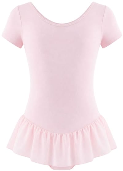 Dancer Dancewear - Balletpakje roze "Star" met korte mouwen - Kind - maat 92/98 (4 jaar)