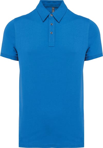 Herenpolo korte mouwen van jersey katoen Kariban Licht Kobaltblauw - 3XL