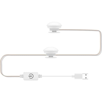 LED Make-up Spiegel Lamp Spiegel Voorlamp USB Make-up Licht Driekleurig Dimbaar Spiegellicht 2 Bulbs