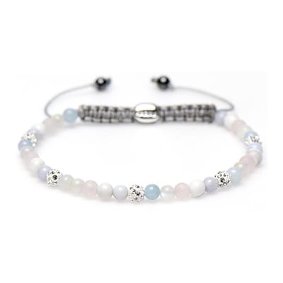 Karma Spiral Dames Armband Zilver - Meerkleurig