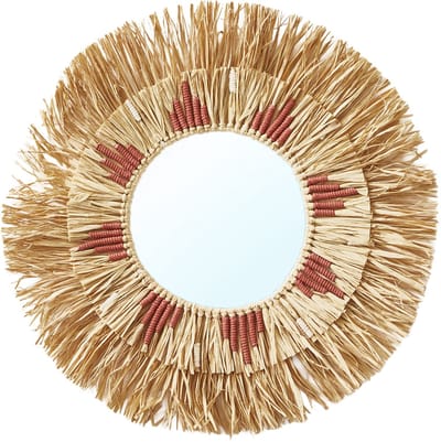 Vertbaudet Ronde raffia spiegel