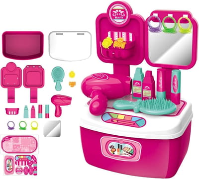 Kappersset Speelgoed - Beauty Salon Set - Fantasie Spelen - Inclusief Föhn Krultang - 175 cm