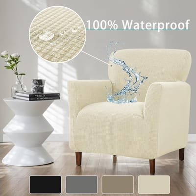 Waterafstotend Fleece Ruimtebesparend Bankhoes Elastisch Effen Kleur Enkel Universeel Bankhoes Duurzaam Duurzaam Nuttig 60*70cm