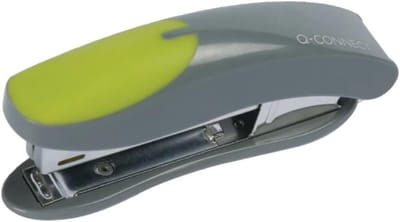 Mini Nietmachine - Kantoor nietapparaat - Documenten binden - Zachte grip handvat - Tot 12 vellen - Groen Grijs