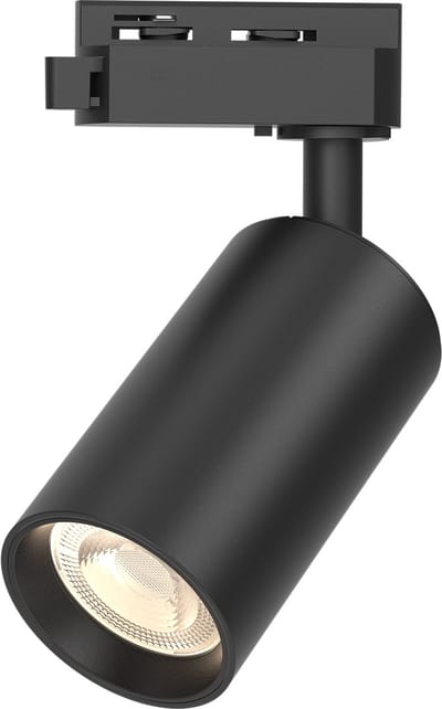 LED Railverlichting - Track Spot - Basto - GU10 Fitting - 1 Fase - Rond - Mat Zwart Aluminium