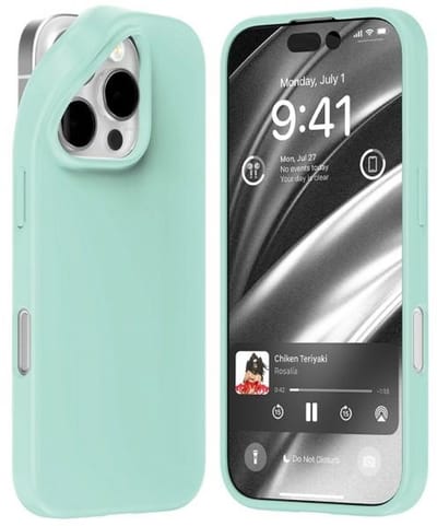 Mercury Soft - Hoesje voor mobiele telefoon - iPhone 16 - Mintgroen - Superzacht Materiaal - Perfecte Pasvorm