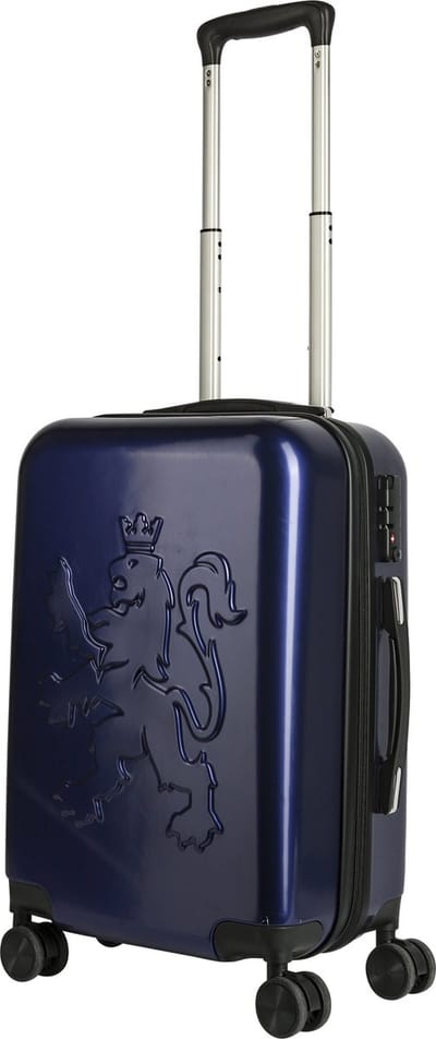 O. leo - Handbagage koffer met TSA cijferslot - 54x34x20 cm - 35 liter - Navy Blauw - Trolley reiskoffer met wielen