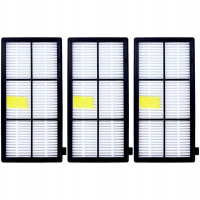Sillar 3x Stofzuigerfilter - HEPA-filter voor Robotstofzuiger - geschikt voor iRobot Roomba Serie 800 900 – vervangingsfilter voor modellen 966, 971, 975, 980, 981