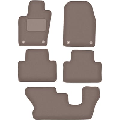 Beige velours vloermatten voor: Dodge Durango III 7-zits (2010-2020)