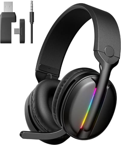 Nexvo® Game headset draadloos - Headset - Game headset - Gaming headsets - Zwart -‎ 21cm x 18cm x 10cm