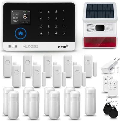Draadloos Smart Home Alarmsysteem met Sirene 4G en WiFi Inclusief 18 Sensoren