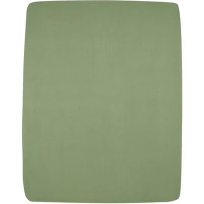 Meyco Baby Uni hoeslaken boxmatras - jersey - olive green - 75x95cm