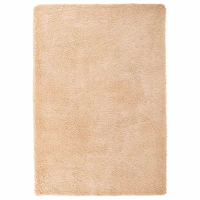 vidaXL - Hoogpolig - vloerkleed - NAVARRA - 200x290 - cm - polyester - beige