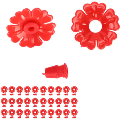 30 Set Hummingbird Feeder Bloemen Hangende Vogelvoederpoorten Vervangende Onderdelen Tuinbenodigdheden
