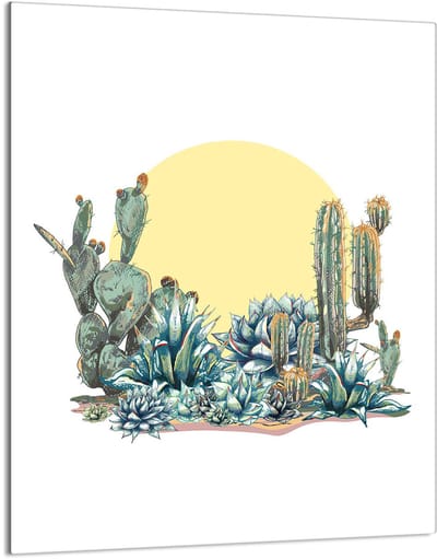TMK ArtDeko - Snijplank - 40x52 cm - Kaktus - Gehard Glas
