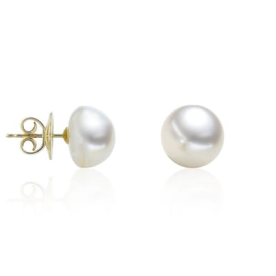 Luna-Pearls - 311.2118 - Oorstekers - Dames - 750 Geelgoud - Mabeperle