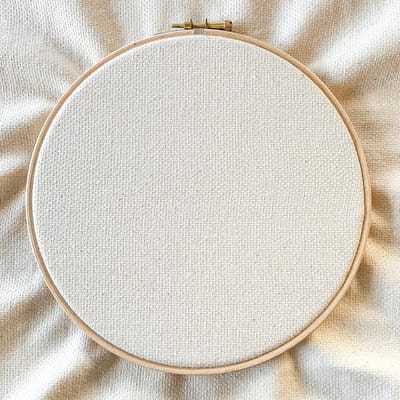 Studio Koekoek - 100 x 165 cm Ecologische Punchstof voor 3 maten punch naald set - extra fijne monks cloth 18 count - GOTS gecertificeerde katoenstof - naturel