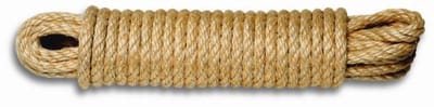 Gedraaid sisaltouw 4mm diameter met 97 kg breukvastheid - 10 meter lengte - Biologisch afbreekbaar en milieuvriendelijk