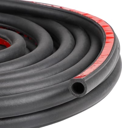 Dailygoods- Autodeur-dichting 18M - Zelfklevende Rubberen Dichting - D-vormig - Geluids- en Stofdicht - Waterdicht - Beschermingsprofiel - Deurdichting