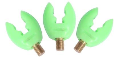Dailygoods- Staafrust Hoogwaardig Materiaal - Hengelsteun - Harde Plastic U-head - Ideaal Voor Beugels - Gemakkelijk Te Dragen - Fluorescerend Groen