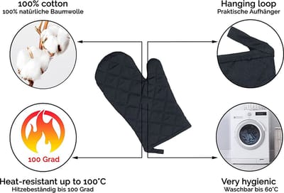 Luxe ovenwanten set – Keukenhulp  Keuken Textiel – Oven Accessiores – Oven Gloves set 2