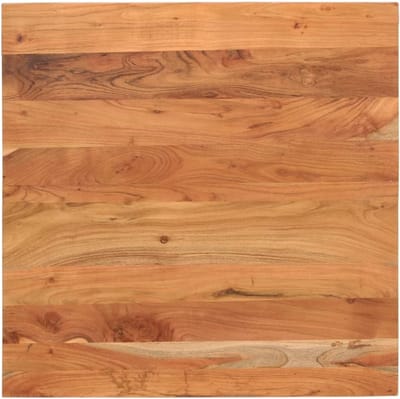 Houten Tafelblad - Vervangend Blad - Tafel Opknappen - Massief Hout - 80x80x25 cm