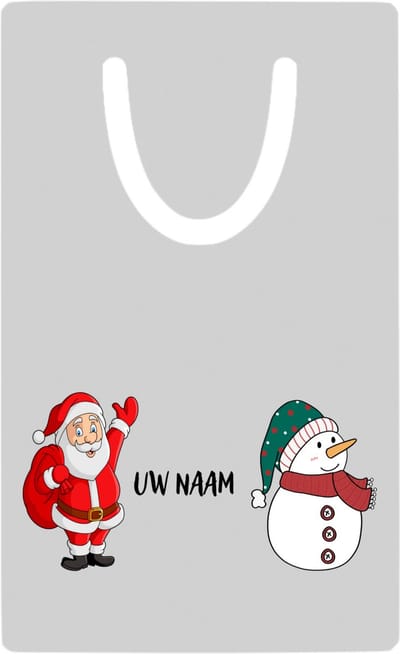 Hacebo® - Kerst sneeuwpop en kerstman met eigen naam metalen boekenlegger- Kerstmis - Kerst beker - winter - kerst - christmas - kerst cadeau Bladwijzer boekenleggers - 7.6 cm x 5cm