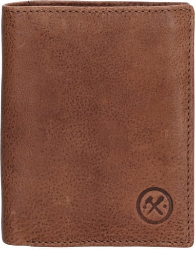Hide & Stitches Paint Rock Portemonnee - 100% Leer - Cognac