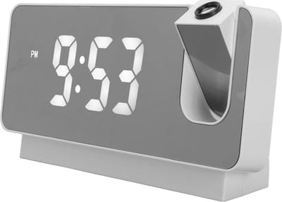 Wekkerradio met Plafondprojectie - Digitale Klok - 180° Draaibare Projector - Thermometer - Instelbare Helderheid - Geschikt voor Kinderen en Volwassenen