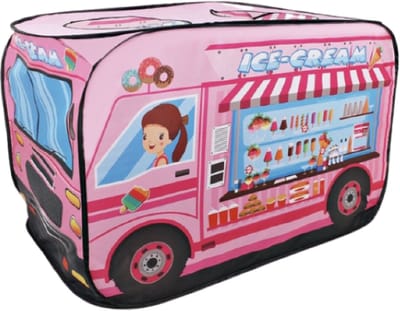 Goodz4All Keuken Speelgoed Popup IJscokar Pop Up Tent IJskar Kindertent Speelhuisje IJskraam Ice Cream Truck Pop-up Tenten