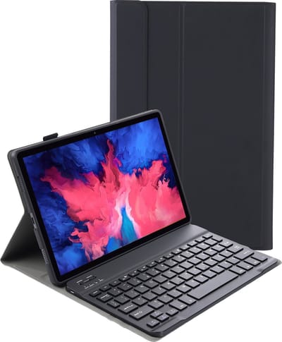 Hoesje - Geschikt voor Lenovo Tab P11 - Toetsenbord Case - Keyboard Book Cover - Hoes - Zwart