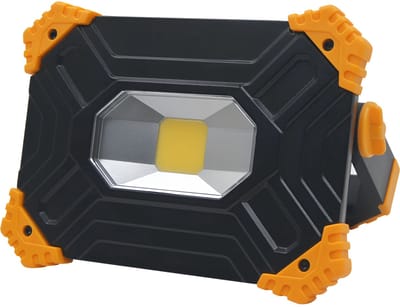 LED Bouwlamp op Accu - Kingtron - Werklamp Oplaadbaar USB-C - 20 Watt 2000lm - Helder/Koud Wit 6500K - Waterdicht IP54 - Kantelbaar