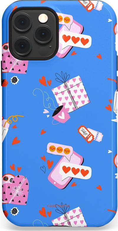 Casetastic Hoesje Geschikt voor Apple iPhone 12/12 Pro Magsafe - Stijlvolle Beschermende Duo-layer Case - Romantische Date