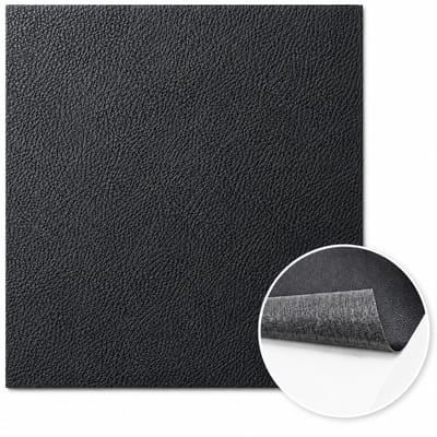 GLODI GOODS® Zelfklevend leer reparatie set 50 X 50CM – kunstleer decoratiefolie – meubelfolie waterdicht – leren bank – ZWART