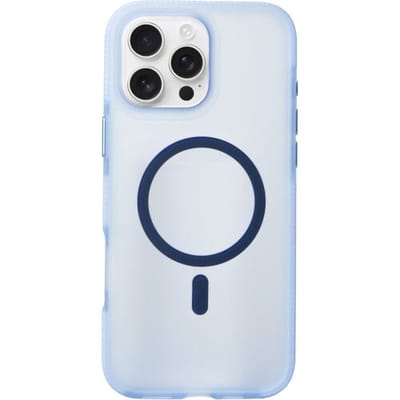 Coverzs smooth siliconen MagSafe case geschikt voor iPhone 16 Pro (lichtblauw) - shockbestendig, MagSafe, premium bescherming, duurzaam