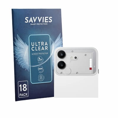 Savvies - Screenprotector voor Nothing Phone (4b) (ALLEEN Camera Lens) - Folie Beschermfolie transparant 18 Stuks