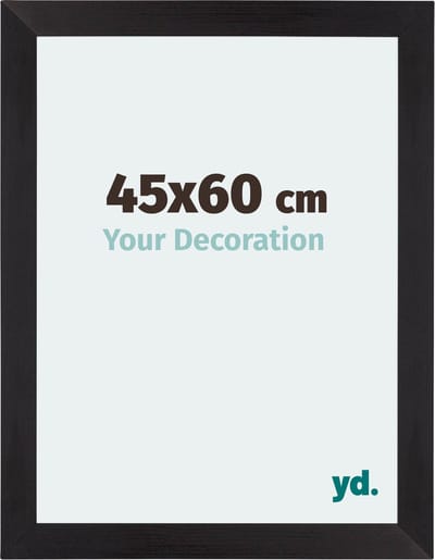 Your Decoration - Fotolijst 45x60 cm - MDF - Zwart Houtnerf - Mura