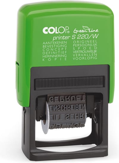 Colop Printer S 220W GREEN LINE-rood - Stempels - Stempels volwassenen - Snelle Levering