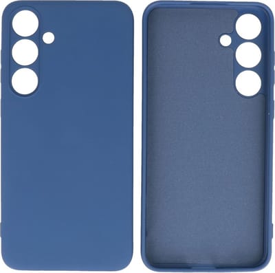 Fashion Backcover Telefoonhoesje - Color Hoesje - Geschikt voor de Samsung Galaxy S24 Plus - S25 Plus - Navy