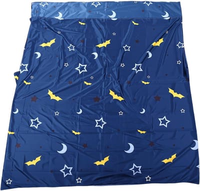 Slaapzakvoering - Reislaken draagbaar - Hygiënisch slapen - Geïntegreerde kussensloop - 180 x 215 cm - Donkerblauw