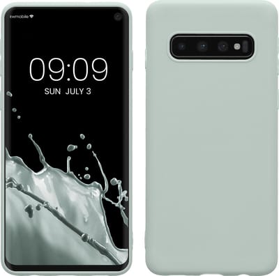 kwmobile telefoonhoesje geschikt voor Samsung Galaxy S10 - Hoesje voor smartphone - Back cover in cool mint