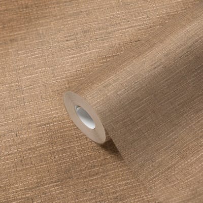 RAFFIA STIJL BEHANG | Vlechtwerk - bruin beige - A.S. Création Desert Lodge