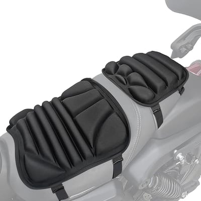 Motorfiets kussen - Passagiersstoel - Comfortabel rijden - Schokabsorberend ontwerp - 30 x 30 cm - Uniek