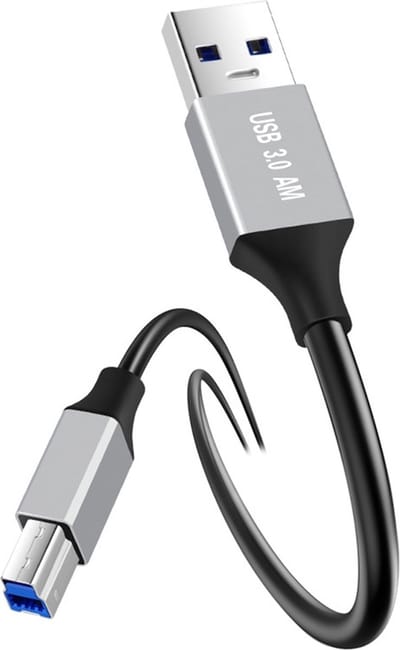USB 3.0 naar USB-B - Printer kabel adapter - 2 meter - zwart