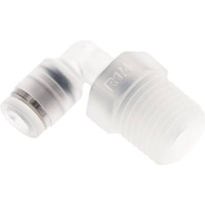 4mm x R1/4'' 90 graden L-verbinding PA Insteekfitting Buitendraad Draaibaar EPDM/PTFE