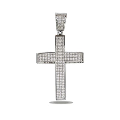 Juwelier Zwartevalk - Zilveren (gerhodineerd) kruis hanger 24.237