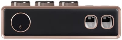 DIMICO - Elektrische Tandenborstelhouder - Tandenborstelhouders - Zwart - Tandpasta Dispenser -UV-sterilisator - 43°C Luchtfunctie